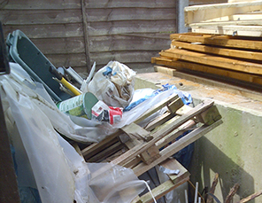 Before Kitchen was cleared van and man clearance